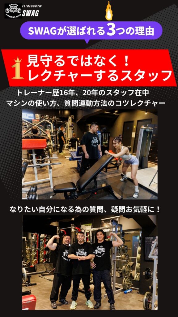 堺筋本町のフィットネスジムSWAのトレーナー紹介画像